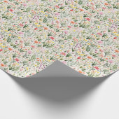 Geburtstagsgeschenk | Ein Garten mit Blume Geschenkpapier (Ecke)