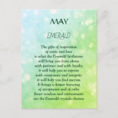 Geburtstagsgeschenk Emerald Postkarte (Vorderseite)