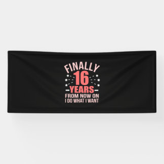 Geburtstagsgeschenk | Endlich 16 Jahre alt Banner