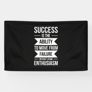 Geburtstagsgeschenk Erfolg ist die Beweglichkeit Banner
