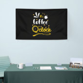 Geburtstagsgeschenk Es ist Kaffeeuhr Banner (Messeveranstaltung)