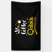 Geburtstagsgeschenk Es ist Kaffeeuhr Banner (Vertikal)