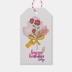 Geburtstagsgeschenk-Etikett Geschenkanhänger