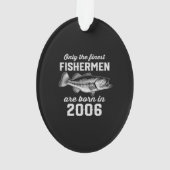 Geburtstagsgeschenk Fischerei 2006 Ornament (Rückseite)