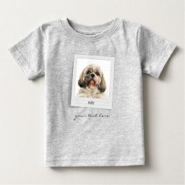 Geburtstagsgeschenk Foto Rahmen Personalisierter U Baby T-shirt