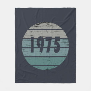 Geburtstagsgeschenk für 1975 Vintage Fleecedecke