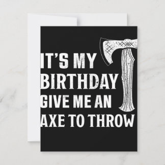 Geburtstagsgeschenk für Axtwerfen Einladung