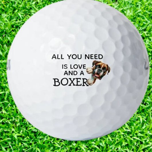 Geburtstagsgeschenk für BOXER Golfball