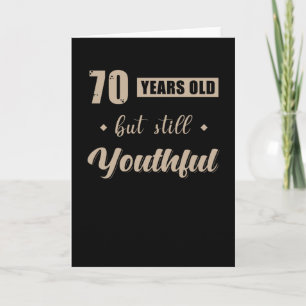 Geburtstagsgeschenk für das 70. Sprichwort Karte