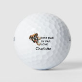 Geburtstagsgeschenk für den besten Boxer-Vater Golfball (Vorderseite)