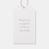 Geburtstagsgeschenk für den Menschen Geschenkanhänger (Rückseite)