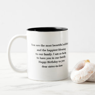 Geburtstagsgeschenk für die Juristenministerin Zweifarbige Tasse