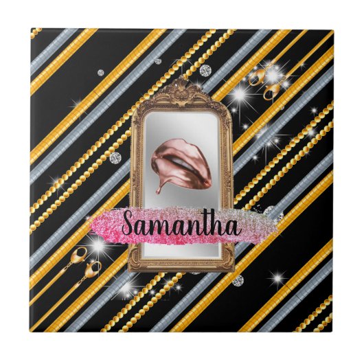 Geburtstagsgeschenk für Ehefrau, Freund, Schwester Fliese (Vorderseite)