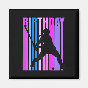 Geburtstagsgeschenk für Frauen Feldhockey-Spieleri Magnet