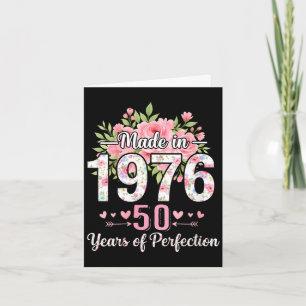 Geburtstagsgeschenk für Frauen, hergestellt 1976, Karte