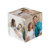 Geburtstagsgeschenk für Freund, Hochzeitsgeschenk Würfel (Vorderseite Schrägansicht)