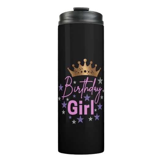 Geburtstagsgeschenk für Geburtstagskinder Thermosbecher (Vorderseite)