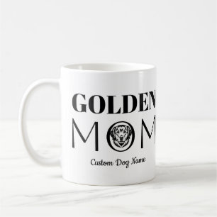 Geburtstagsgeschenk für Mama Golden MOM, Hundemama Kaffeetasse