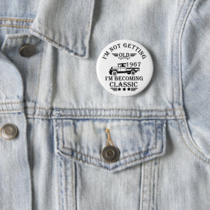 Geburtstagsgeschenk für Männer, Jahrgang 1967 vint Button