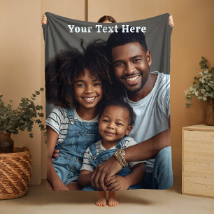 Geburtstagsgeschenk für Papa Fleece-Decken Foto Te Fleecedecke