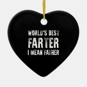 Geburtstagsgeschenk für Papa Weltbester Furzer Vät Keramik Ornament