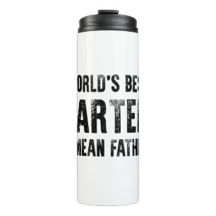 Geburtstagsgeschenk für Papa Weltbester Fürzer Vät Thermosbecher