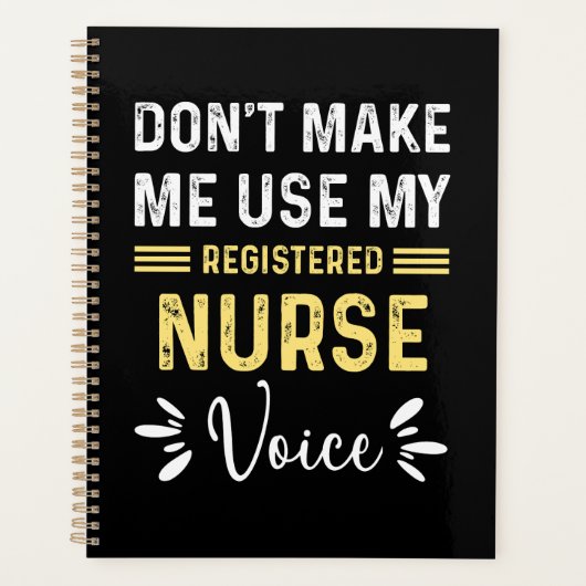 Geburtstagsgeschenk für personalisierte Krankensch Planer (Vorderseite)