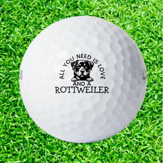Geburtstagsgeschenk für Rottweiler Golfball