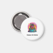 Geburtstagsgeschenk, glücklicher Geburtstag Kuchen Magnet (Vorderseite/Rückseite)