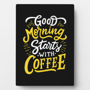 Geburtstagsgeschenk Guten Morgen Start Mit Kaffee Fotoplatte