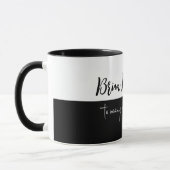 Geburtstagsgeschenk halb-schwarz halb-weiß tasse (Links)