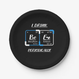Geburtstagsgeschenk Ich trinke regelmäßig Bier Pappteller
