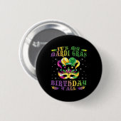 Geburtstagsgeschenk Idee feiern Masquerade Kostüm Button (Vorne & Hinten)