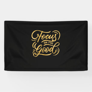 Geburtstagsgeschenk im Fokus auf das Gute Banner