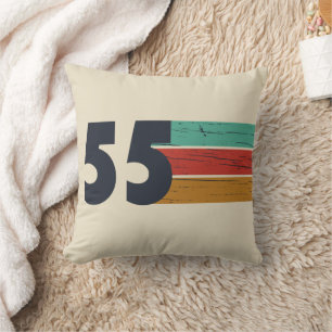 Geburtstagsgeschenk im Jahrgang 1955 Kissen