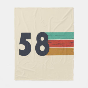 Geburtstagsgeschenk im Jahrgang 1958 Fleecedecke