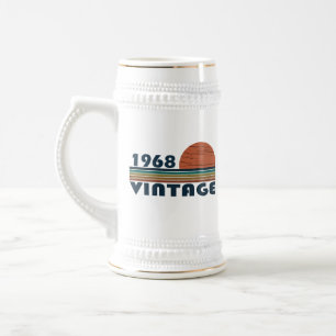 Geburtstagsgeschenk im Jahrgang 1968 Bierglas