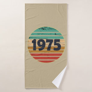 Geburtstagsgeschenk im Jahrgang 1975 Badehandtuch