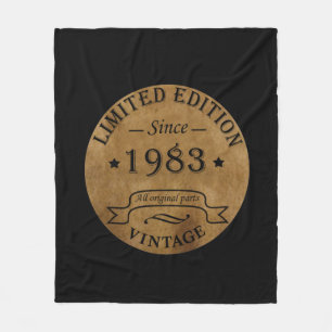 Geburtstagsgeschenk im Jahrgang 1983 Fleecedecke