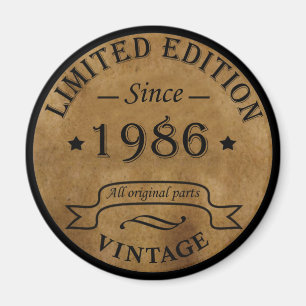 Geburtstagsgeschenk im Jahrgang 1986 Magnet
