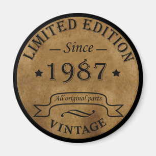 Geburtstagsgeschenk im Jahrgang 1987 Magnet