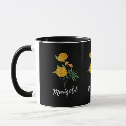 Geburtstagsgeschenk im Oktober Vintage Blume Tasse (Links)