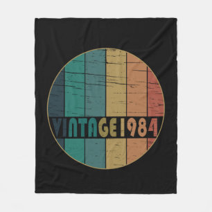 Geburtstagsgeschenk im Stil der 1984er-Jahre Fleecedecke