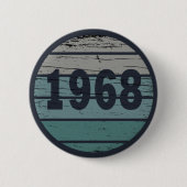Geburtstagsgeschenk im Stil von 1968 Button (Vorderseite)