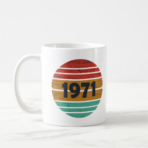 Geburtstagsgeschenk im Stil von 1971 Kaffeetasse