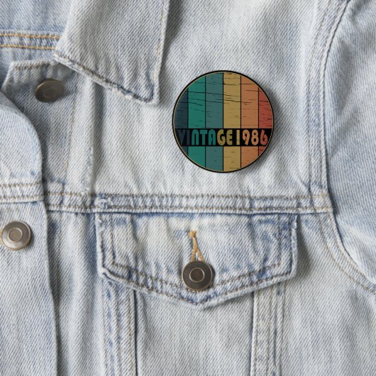 Geburtstagsgeschenk im Stil von 1986 Button (Beispiel)