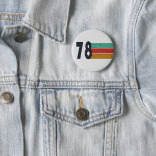 Geburtstagsgeschenk im Vintage-Stil von 1978 Button