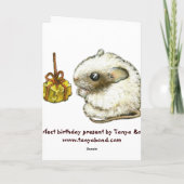 Geburtstagsgeschenk Karte (Rückseite)