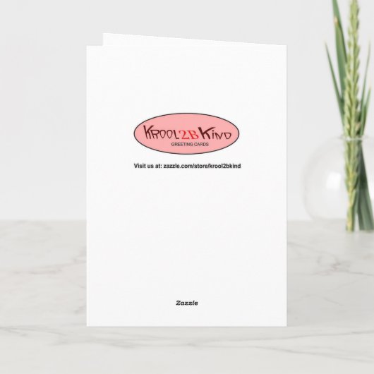 Geburtstagsgeschenk Karte (Rückseite)