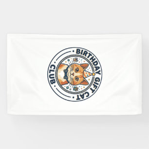 Geburtstagsgeschenk Katze Katzenliebhaber Geschenk Banner